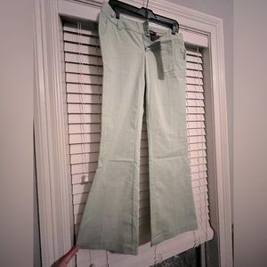 Rampage dress pants sz 5 light green pinstripe
